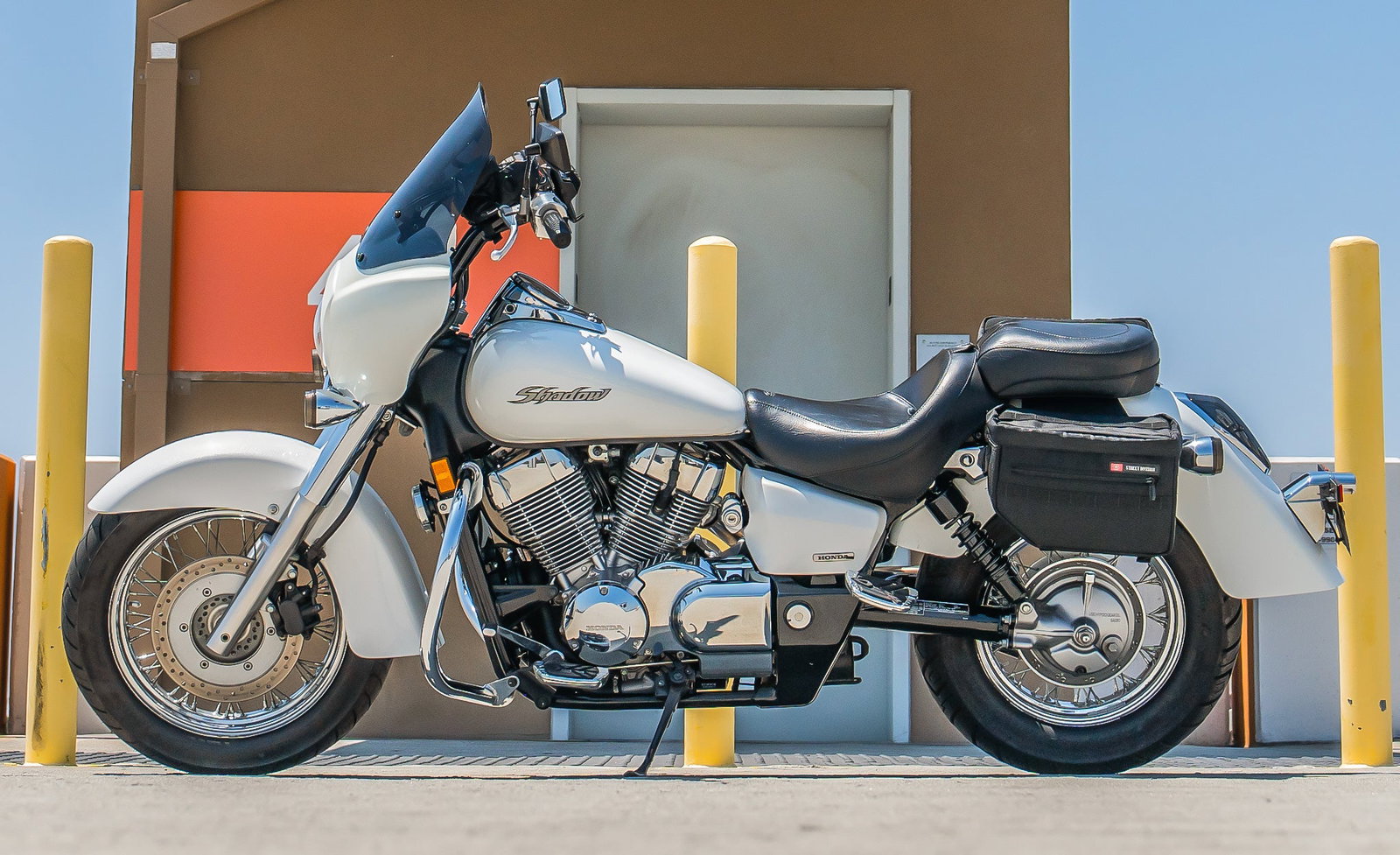 18L - Patriot Medium Honda Shadow 750 Aero Motocicleta Throw Over Alforjas