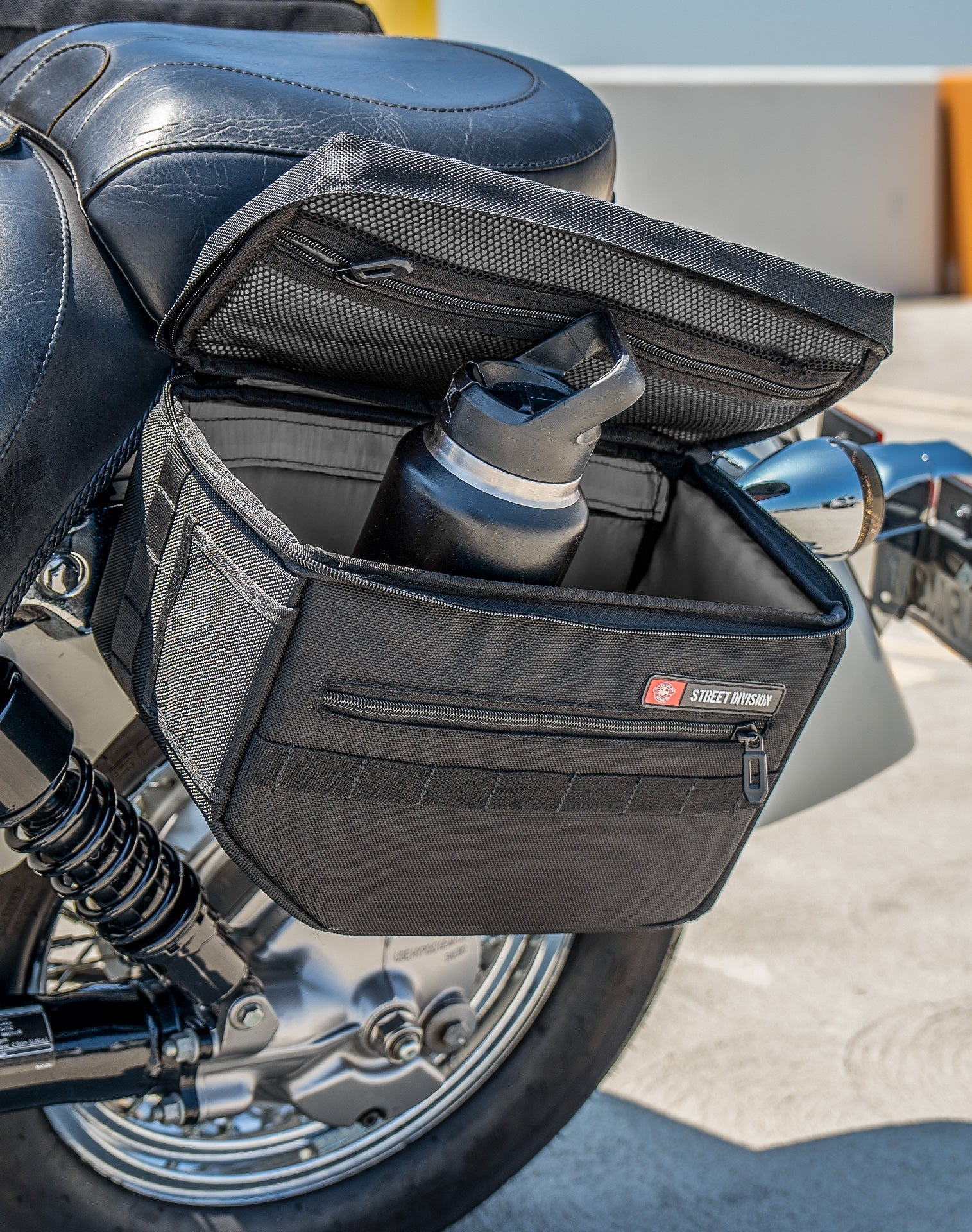 18L - Patriot Medium Honda Shadow 750 Aero Motocicleta Throw Over Alforjas