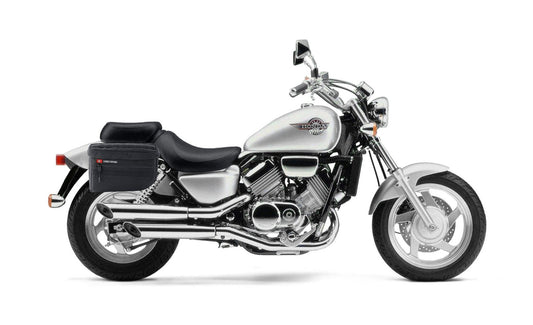 18L - Patriot Medium Honda Magna 750 VF750C Motocicleta Throw Over Alforjas