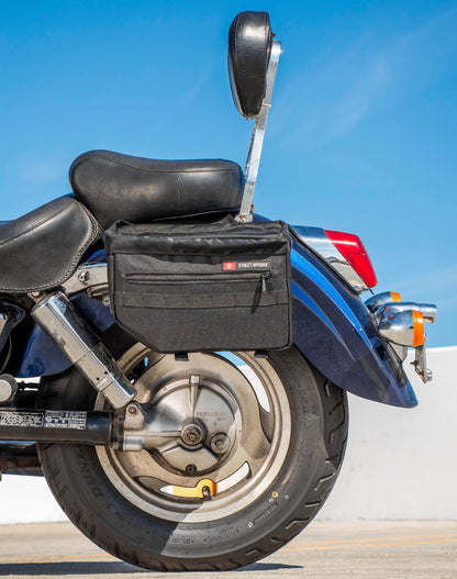 18L - Patriot Medium Honda Shadow 1100 Sabre Motocicleta Throw Over Alforjas