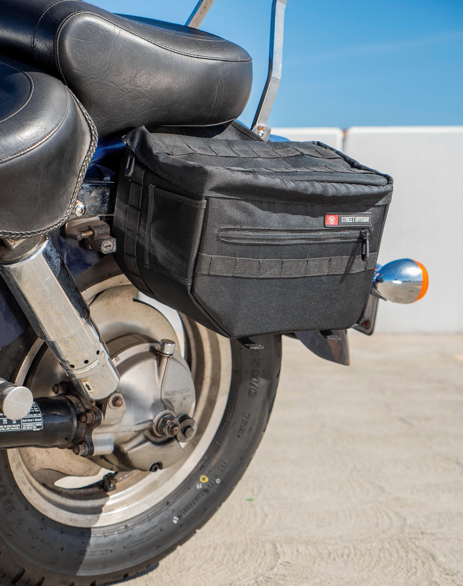 18L - Patriot Medium Honda Shadow 1100 Sabre Motocicleta Throw Over Alforjas