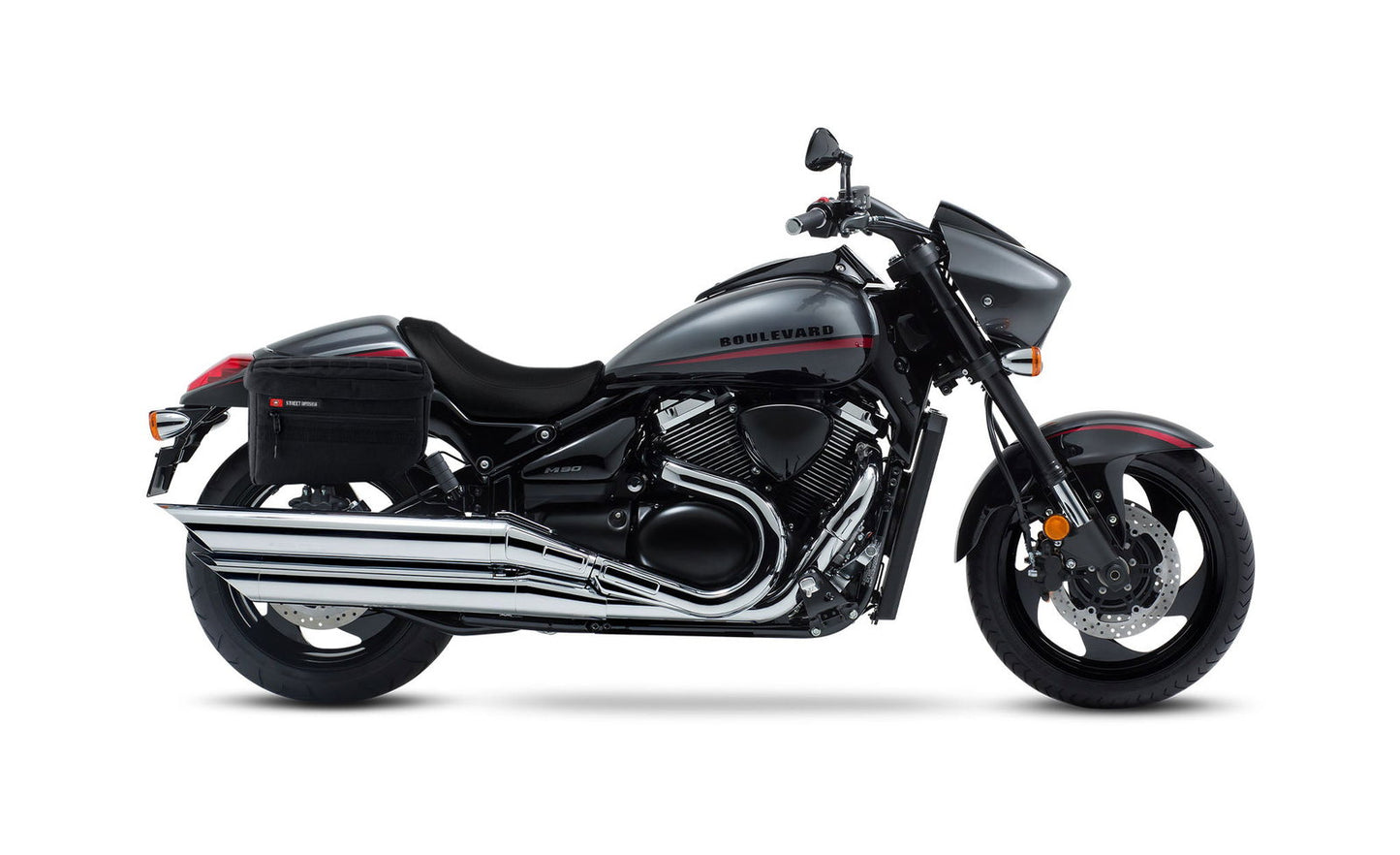 18L - Patriot Medium Suzuki Boulevard M90 VZ1500 Motocicleta Throw Over Alforjas