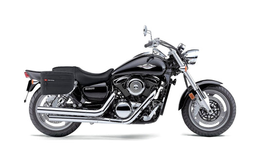 18L - Patriot Medium Suzuki Boulevard M95 VZ1600 Motocicleta Throw Over Alforjas