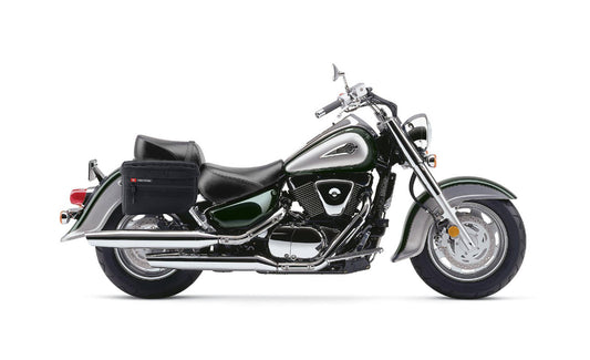 18L - Patriot Medium Suzuki Intruder 1500 VL1500 Motocicleta Throw Over Alforjas