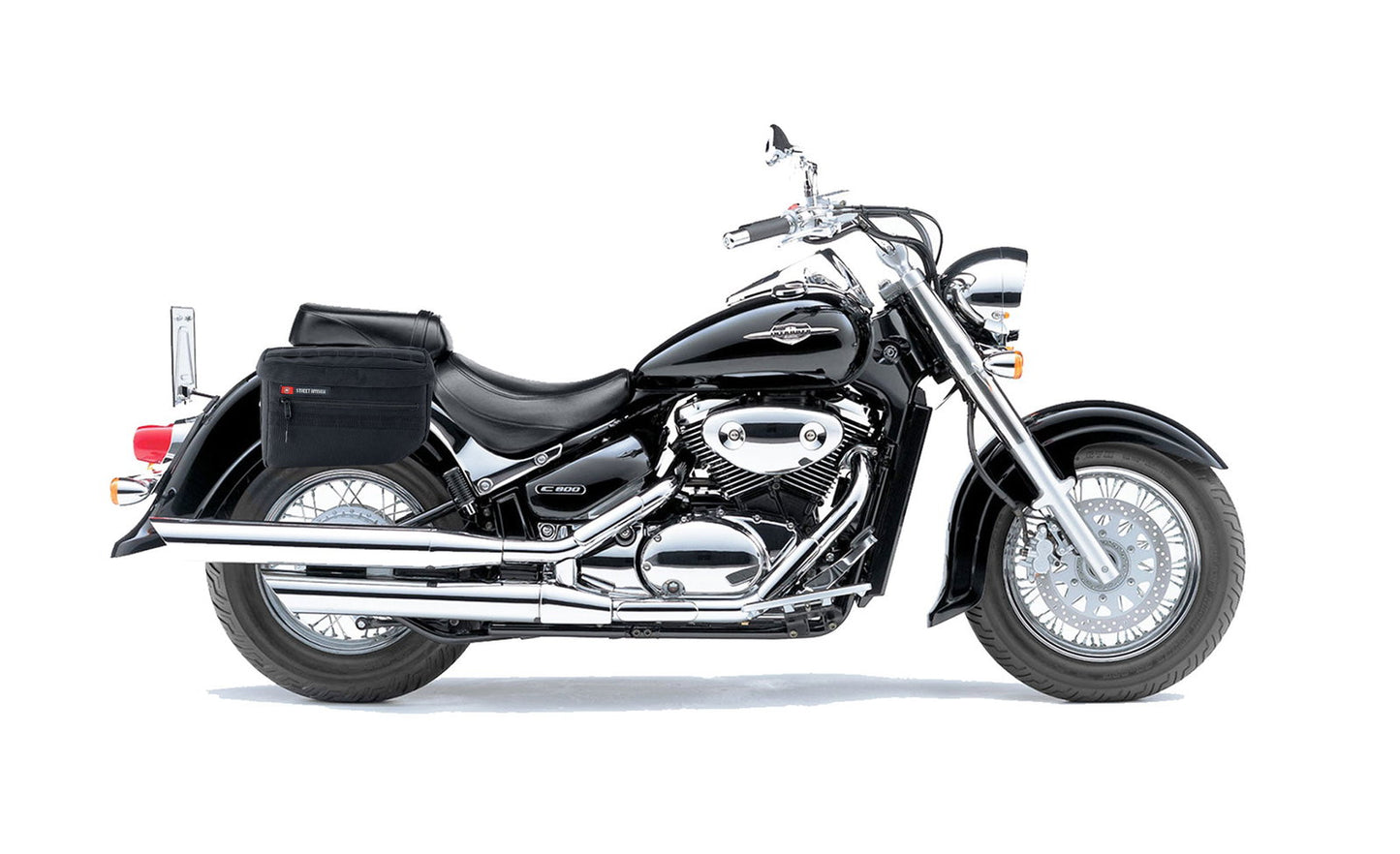 18L - Patriot Medium Suzuki Volusia 800 Motocicleta Throw Over Alforjas