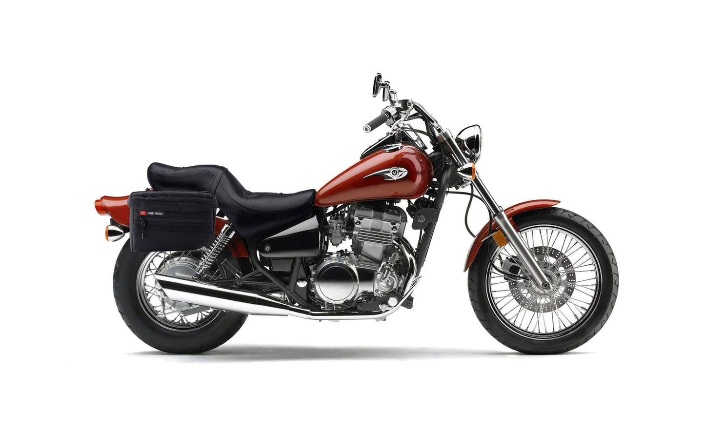 18L - Patriot Medium Kawasaki Vulcan 500 EN500 Motocicleta Throw Over Alforjas