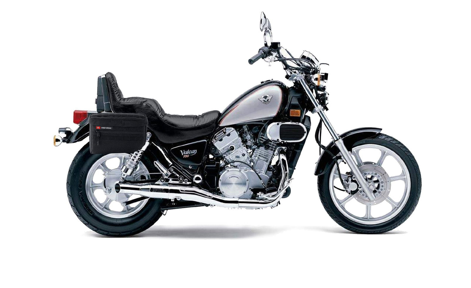 18L - Patriot Medium Kawasaki Vulcan 750 VN750 Motocicleta Throw Over Alforjas