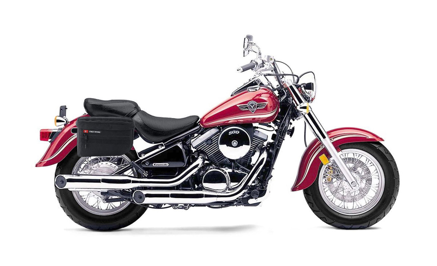18L - Patriot Medium Kawasaki Vulcan 800 Classic Motocicleta Throw Over Alforjas
