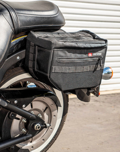 18L - Patriot Medium Kawasaki Vulcan 900 Classic VN900 Motocicleta Throw Over Alforjas