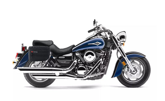 18L - Patriot Medium Kawasaki Vulcan 1600 Classic VN1600 Motocicleta Throw Over Alforjas