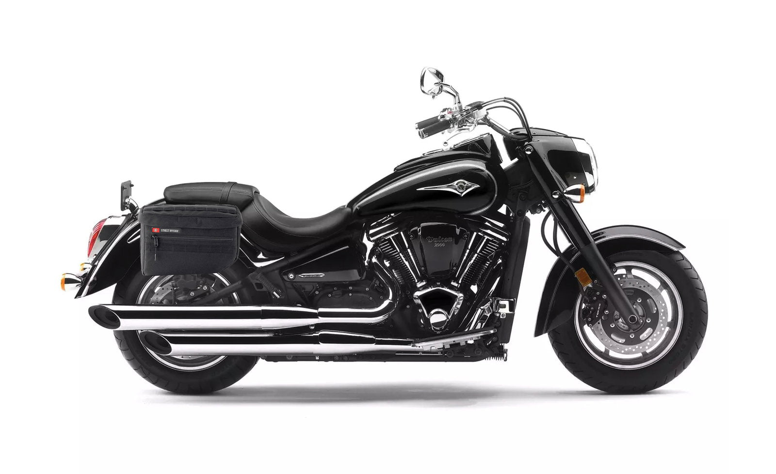 18L - Patriot Medium Kawasaki Vulcan 2000 VN2000 Motocicleta Throw Over Alforjas
