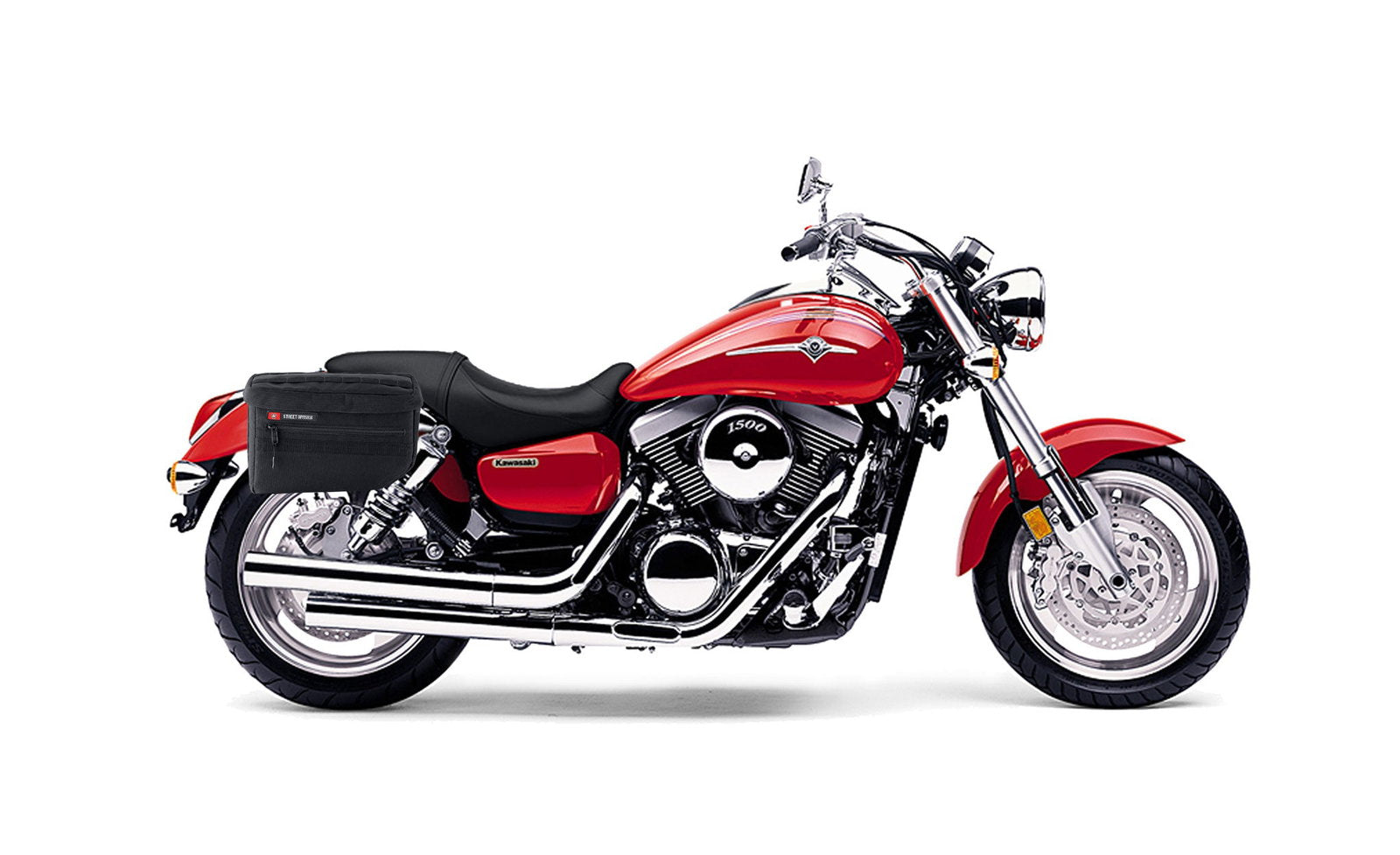 18L - Patriot Medium Kawasaki Mean Streak 1500 Motocicleta Throw Over Alforjas