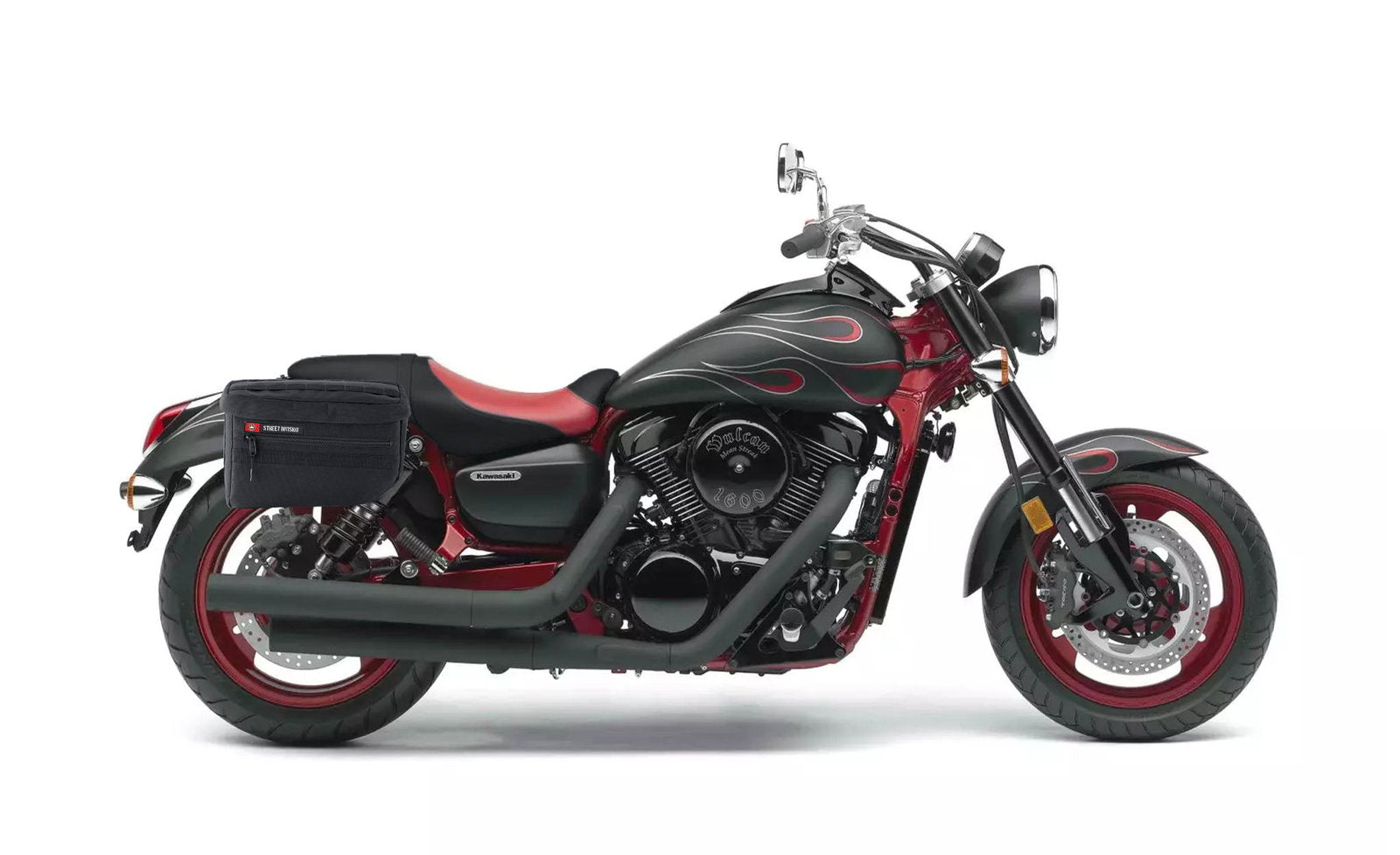 18L - Patriot Medium Kawasaki Mean Streak 1600 Motocicleta Throw Over Alforjas