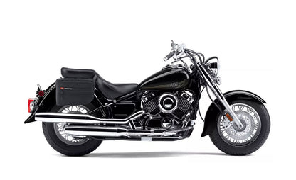 18L - Patriot Medium Yamaha V Star 650 Classic XVS65A Motocicleta Throw Over Alforjas