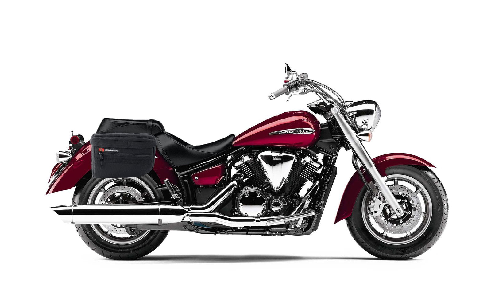 18L - Patriot Medium Yamaha V Star 1300 Classic XVS1300A Motocicleta Throw Over Alforjas
