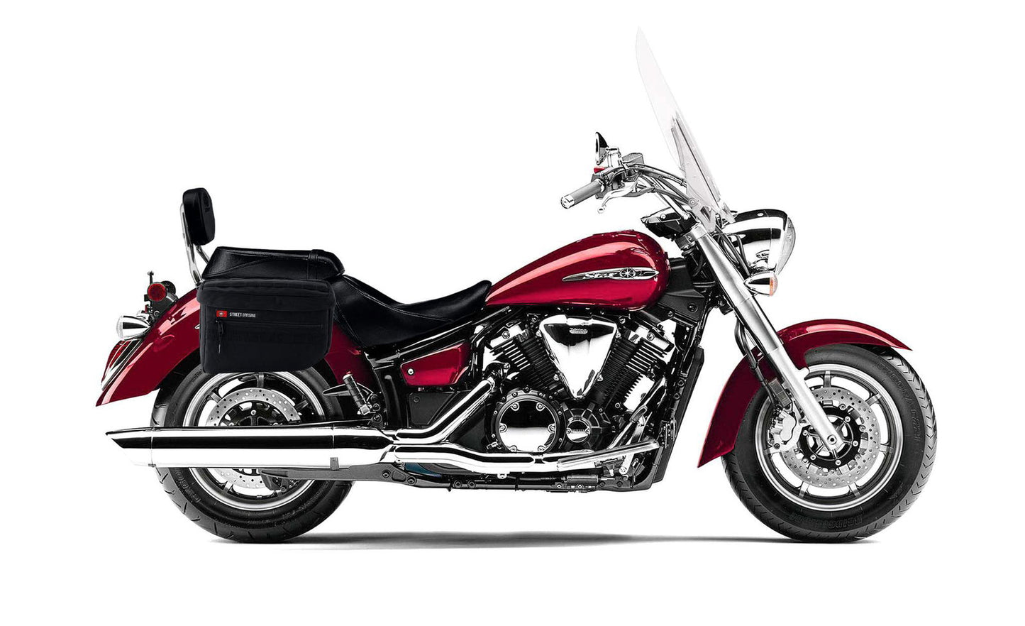 18L - Patriot Medium Yamaha V Star 1300 Tourer Motocicleta Throw Over Alforjas