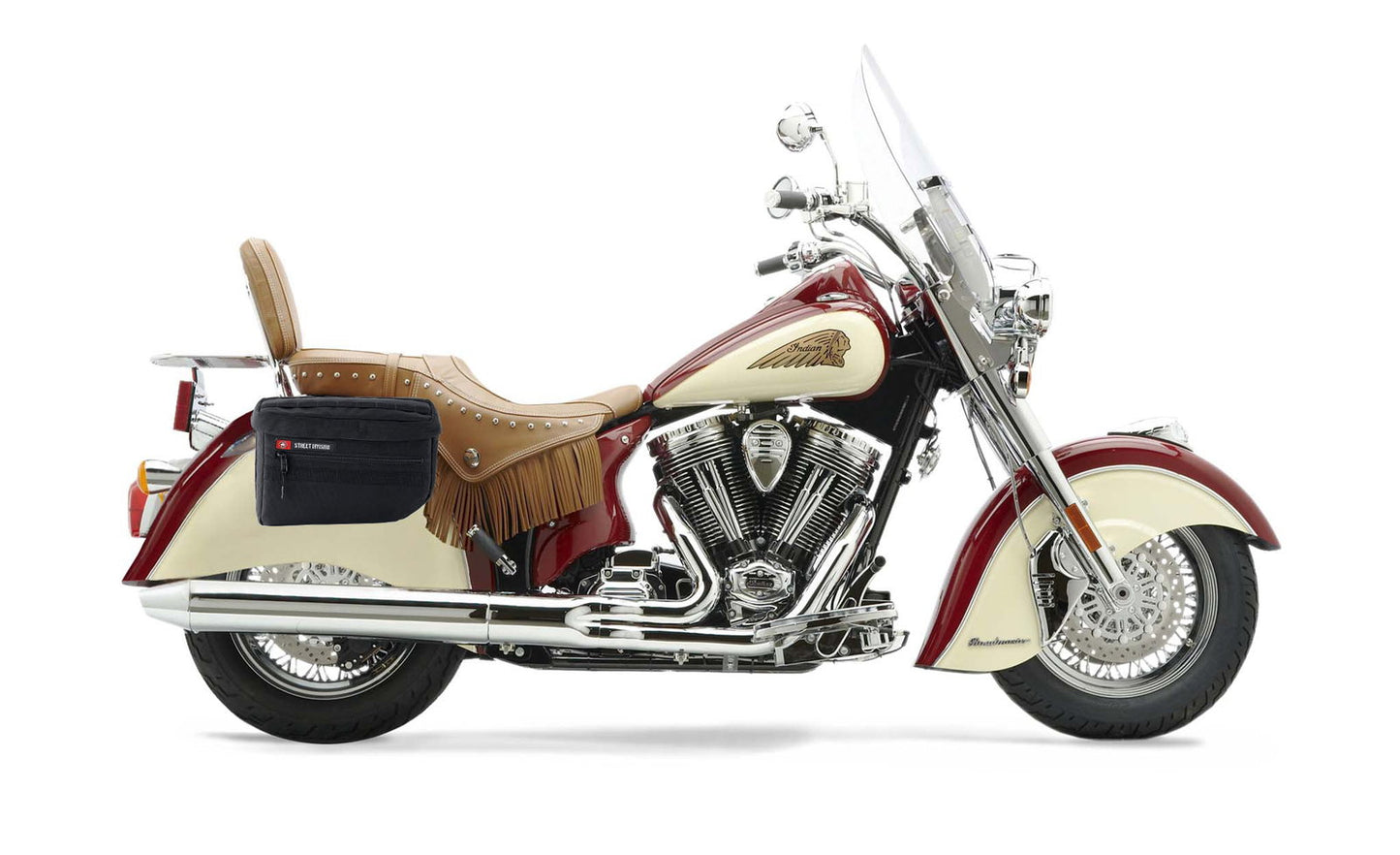 18L - Patriot Medium Indian Chief Roadmaster Motocicleta Throw Over Alforjas