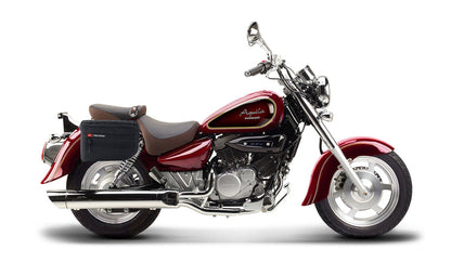 18L - Patriot Medium Hyosung Aquila GV 250 Motocicleta Throw Over Alforjas