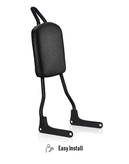 Viking Iron Born Plain Leather Tall Motocicleta Pad para Sissy bar para Harley Davidson