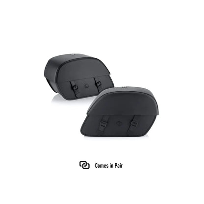 Alforjas de Cuero Baelor 26L con Corte para Amortiguador para Harley Sportster 1200 Nightster XL1200N