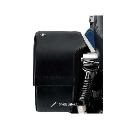 Alforjas de Cuero Baelor 26L con Corte para Amortiguador para Harley Sportster 1200 Nightster XL1200N