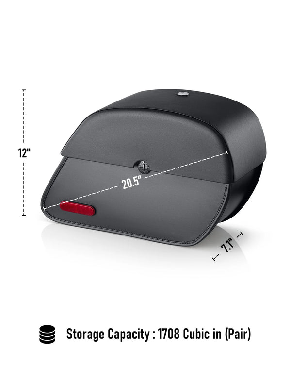 Alforjas desmontables de piel Viking Bags Panzer - 28L