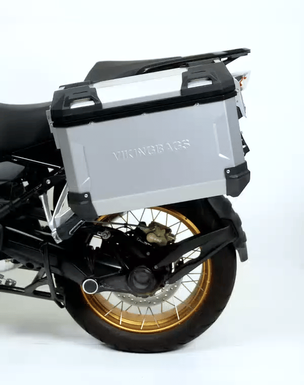 45L - Apex XL Kawasaki Versys 1000 Aluminum Side Cases Silver
