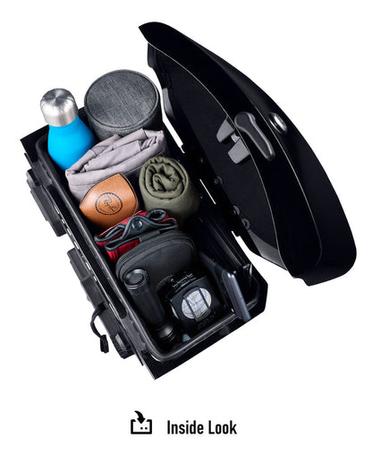 Alforjas rigidas desmontables Viking Bags Ironclad 24L - Pintura Negra