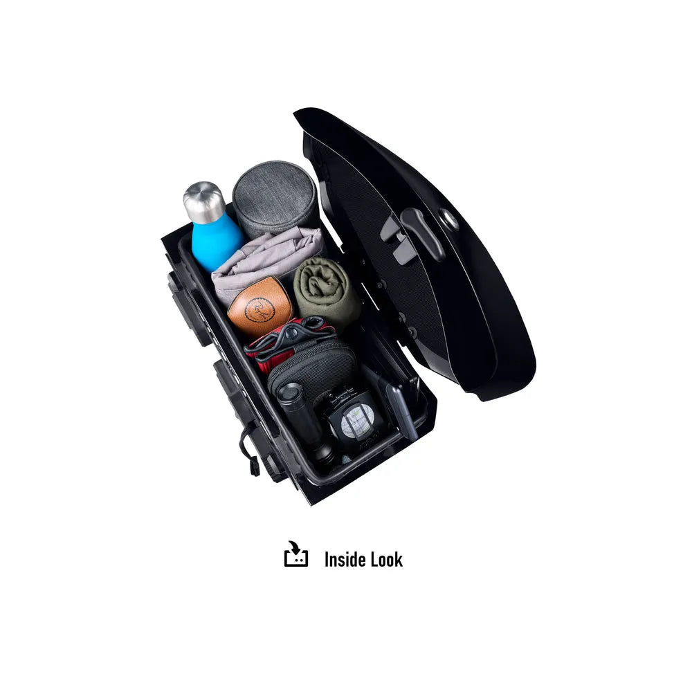 Alforjas rigidas desmontables Viking Bags Ironclad 24L - Pintura Negra