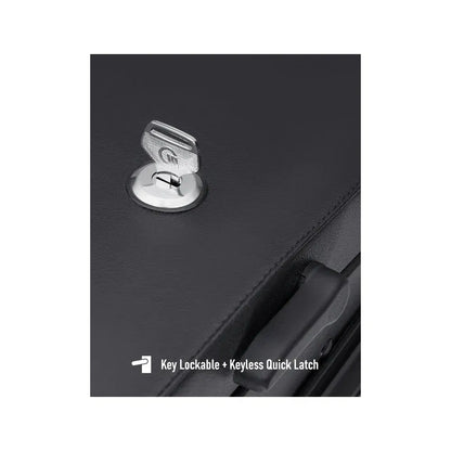 Alforjas rígidas Lamellar Raven Extra Large Shock Cut-out Leather Covered para Sportster 48 XL1200X