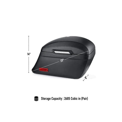 Alforjas cubiertas de piel Viking Bags Lamellar Stallion - 44L