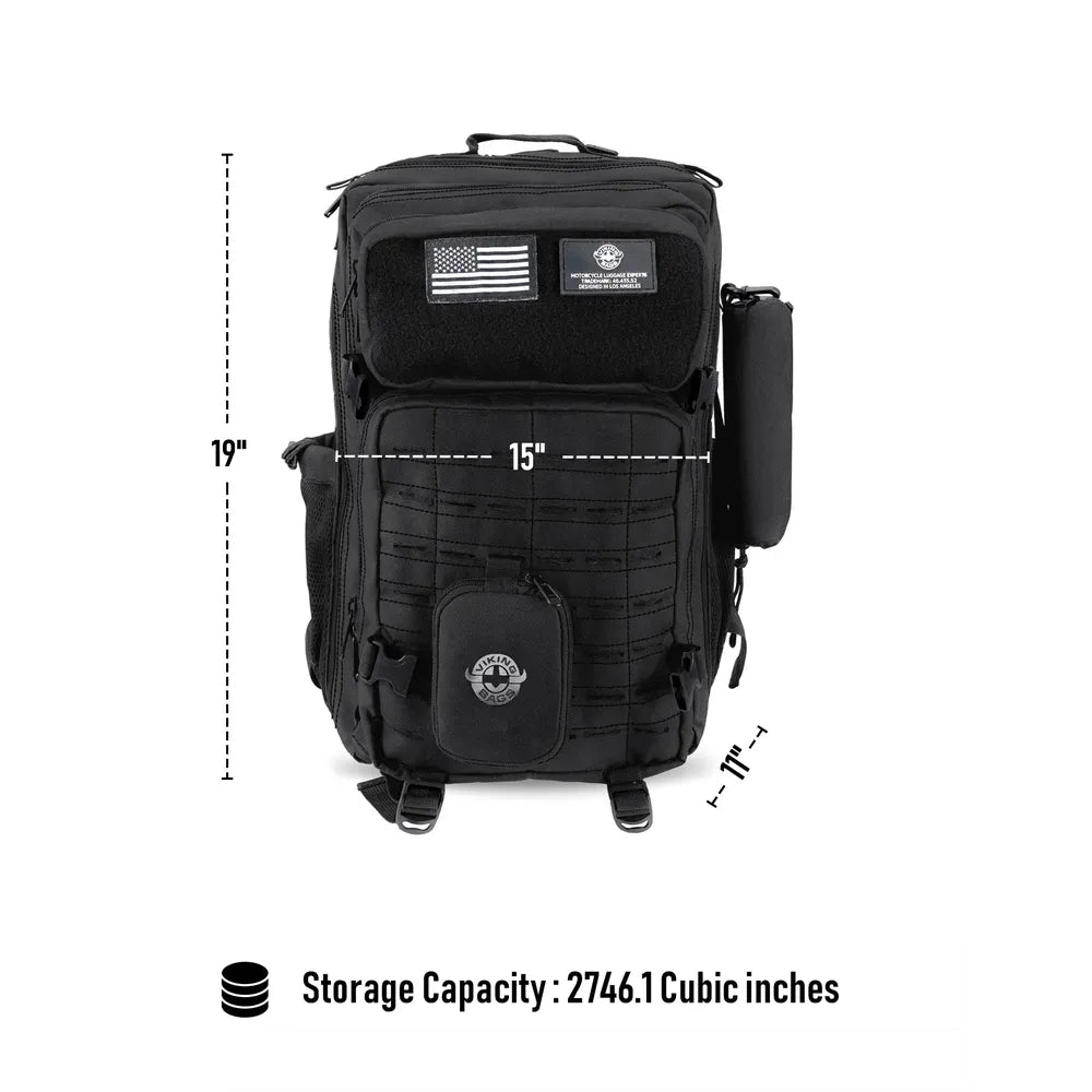 Mochila Viking Tactical Extra Large para Sissy Bar