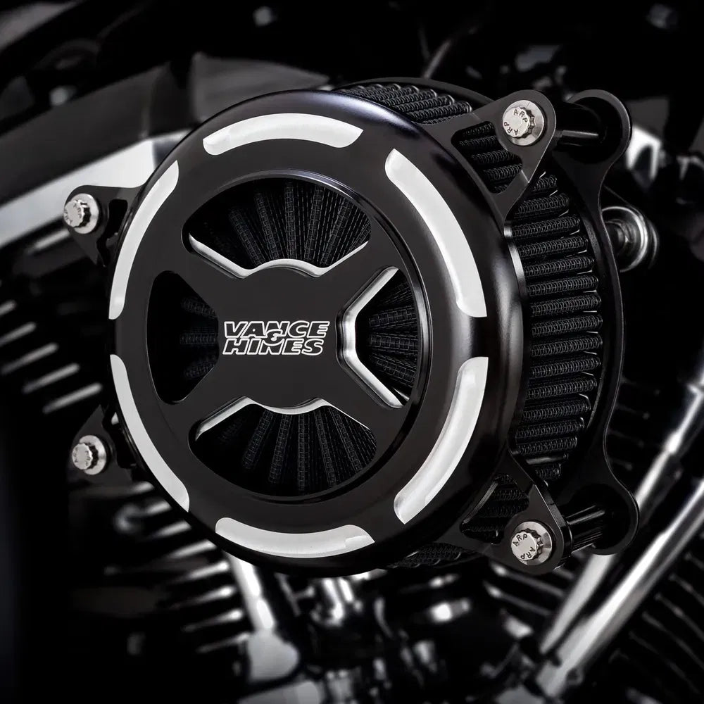 Filtro de aire Vance & Hines VO2 X negro contraste H-D M8