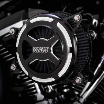 Filtro de aire Vance & Hines VO2 X negro contraste H-D M8