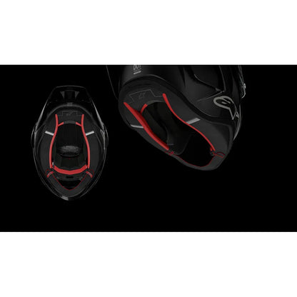 Casco Alpinestar Supertech R10 - Element - Carbono/Rojo/Blanco