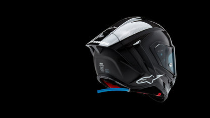 Casco Alpinestar Supertech R10 - Element - Carbono/Rojo/Blanco