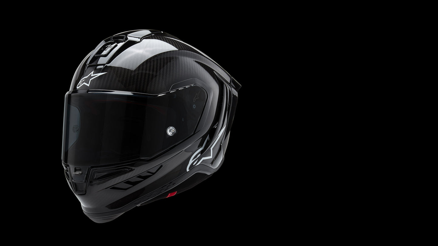 Casco Supertech R10 - Team - Negro/Rojo Carbón/Blanco Brillante