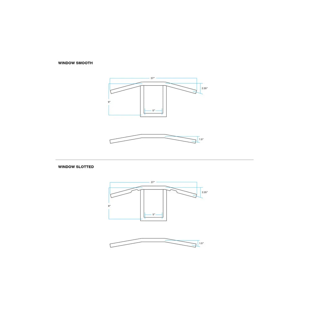 Manillar Biltwell Window 1" - cromo