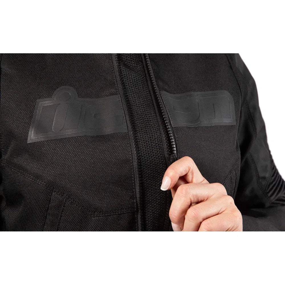 Chamarra Icon Overlord3 Mesh CE para Mujer - Negro