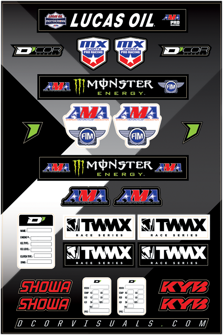 Decal Sheet - Logos