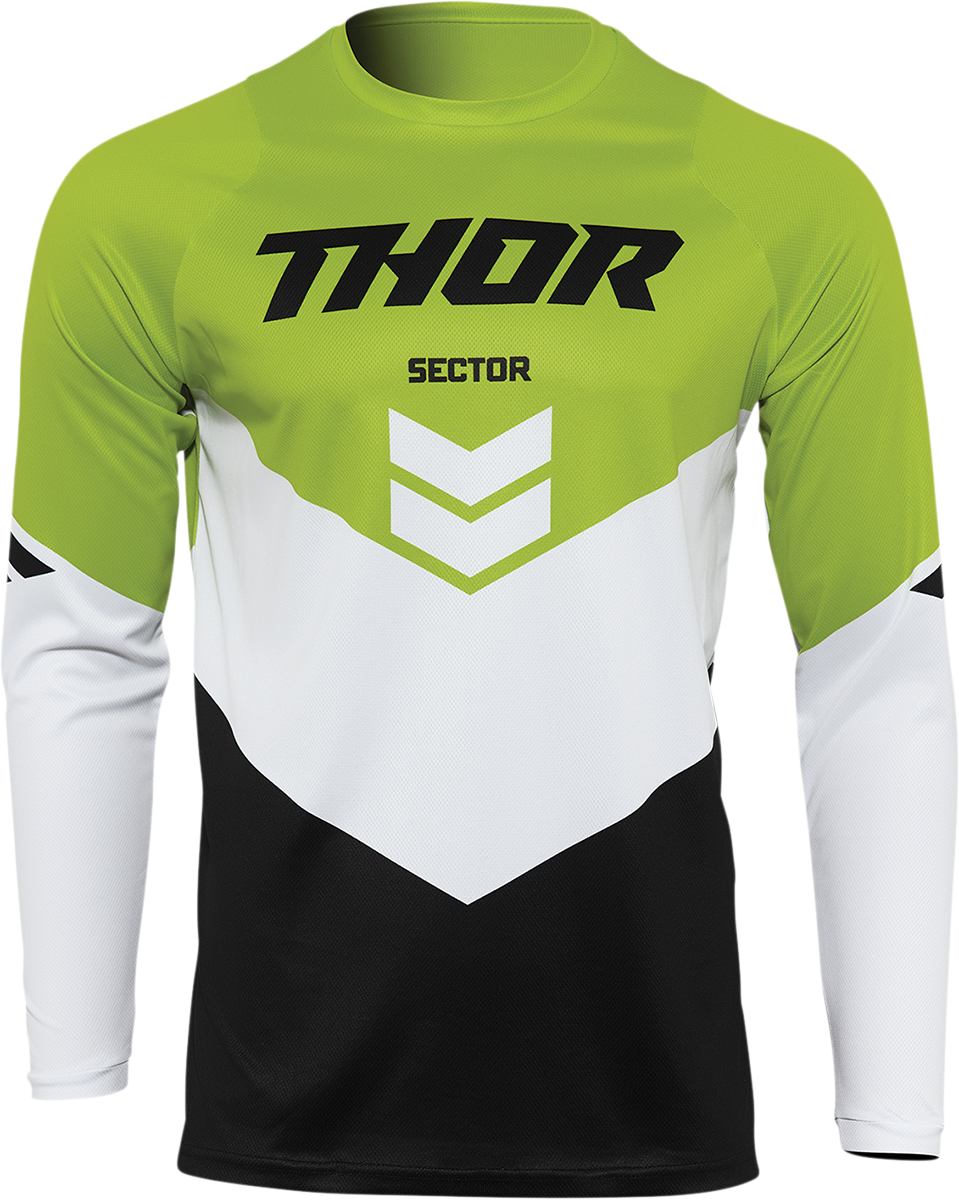 Youth Sector Chevron Jersey - Black/Green - XL