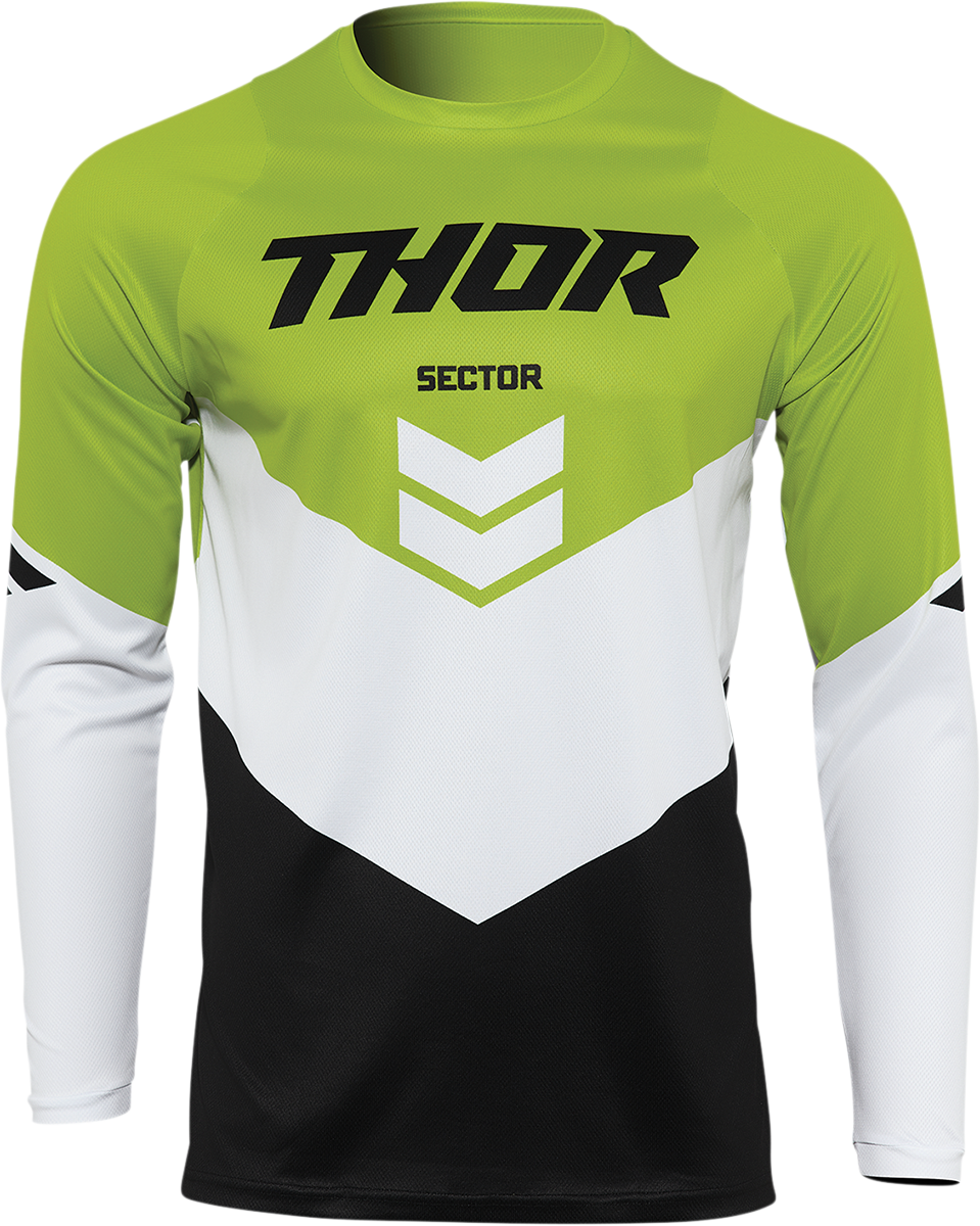 Youth Sector Chevron Jersey - Black/Green - XS