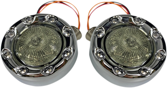 Bullet Turn Signal 1157 - Chrome - Smoke Lens