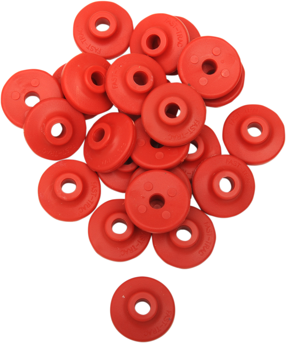 Extra Large Backer Plates - Red - Round - 24 Pack