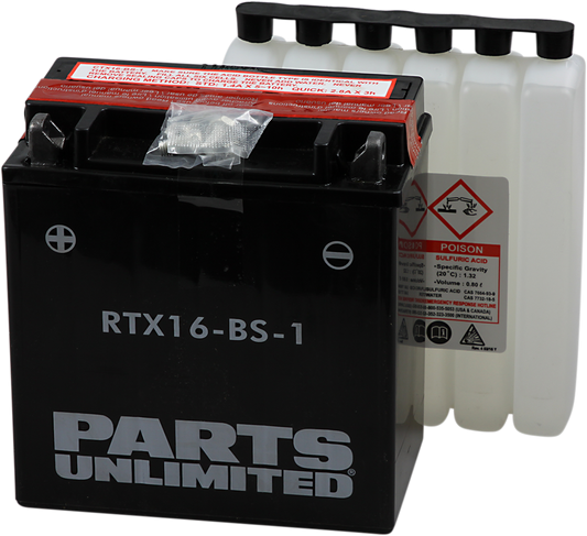 AGM Battery - YTX16-BS-1   .8 L