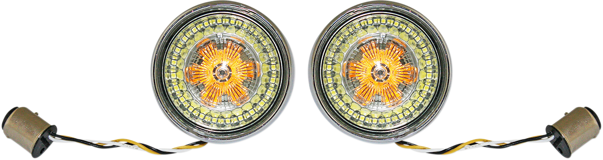 Bullet Turn Signal - 1157 - Chrome - Smoke Lens