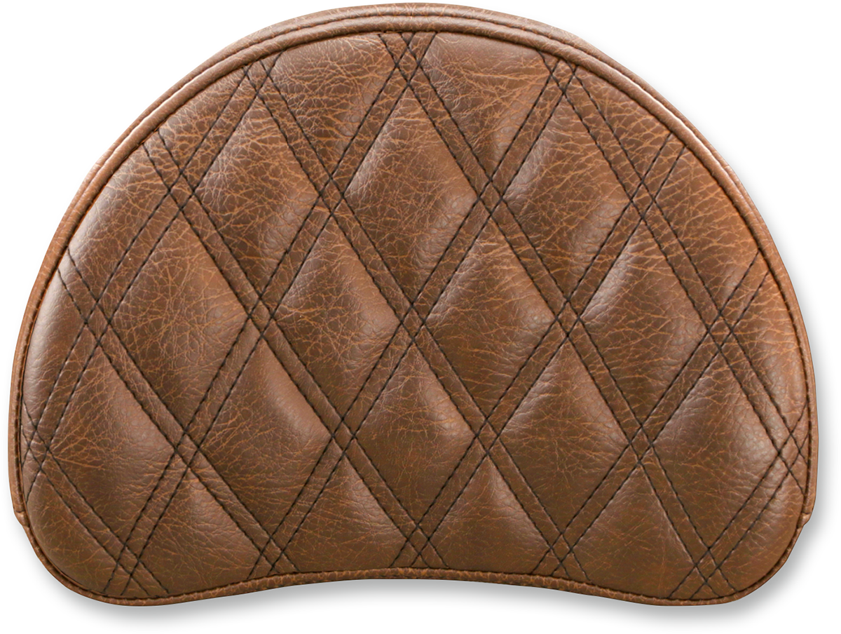 Lattice Stitched Sissy Bar Pad - Brown