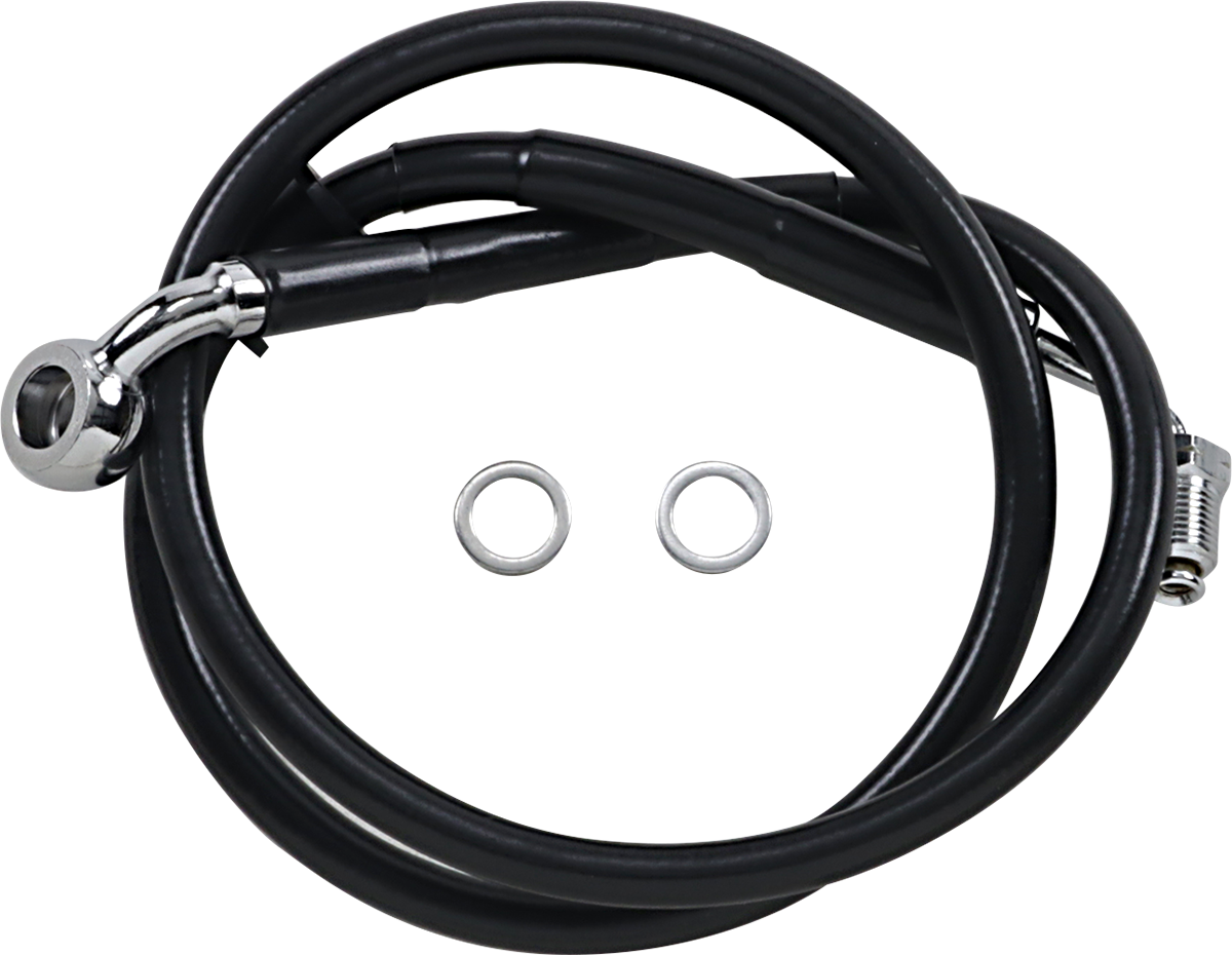 Brake Line - +8" - Black - '18-'20 Softail