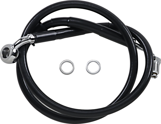 Brake Line - +8" - Black - '18-'20 Softail