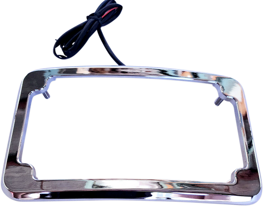 Beveled License Plate Frame - Chrome